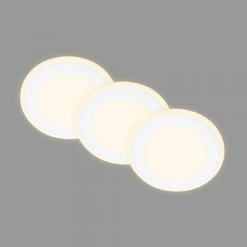 Set di 3 luci da incasso LED Gima, bianche, 3000 K
