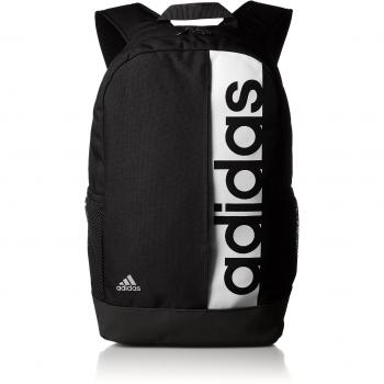 Adidas Herren Linear Performance Sportrucksack – Neu – Schwarz/Weiß – 16 × 28 × 46 cm