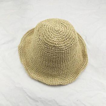 Handgemachter Sommer-UV‑Schutzhut für Damen – Breite Krempe, faltbar, Strohhut