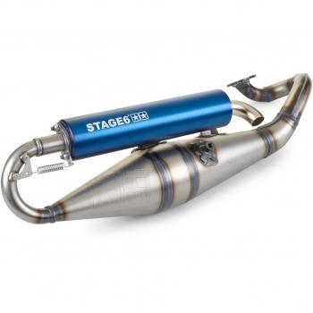 Stage6 Pro Replica MK2 Auspuff Blau Minarelli Horizontal 2-Takt