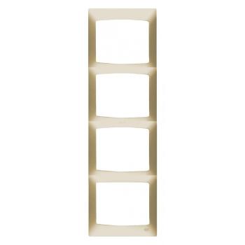 Marco 4 Elementos Vertical Dorado Perla BJC Coral 21114‑DP