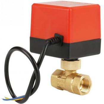 DC 12V G1/2 DN15 Brass 2-Way Motorized Ball Valve