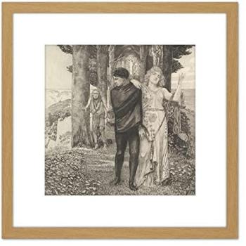 Artery8 Klinger “Genie” Death Memorial – 8×8″ Oak‑Tinted Frame