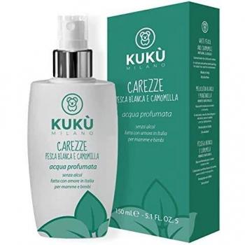 Acqua profumata Carezze Naturale 150 ml Kuku Milano - Pesca e Camomilla