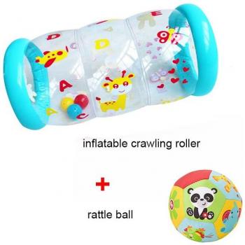 Juguete Inflable de Actividades para Bebés con Sonajero - Desarrollo Temprano 6 a 12 Meses