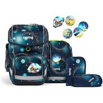 Ergobag cubo GALAXY GLOW 5-teiliges Schulrucksack-Set 2024 RaumfahrBär