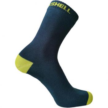 DexShell Ultra Thin Crew Sock navy lime Größe S (36-38)