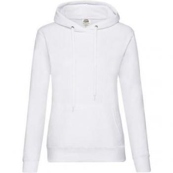 Fruit of the Loom Ladies Hooded Sweatshirt - Yellow Viscose - Size M