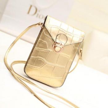 Crocodile Leather Small Clutch Purse