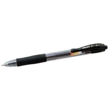 Pilot G210 Gel Rball Pen Rubber Grip Retractable 1.0mm Tip 0.48mm Line