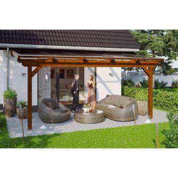 Terrassenüberdachung SKANHOLZ Ancona – 541 × 250 cm, Doppelstegplatten