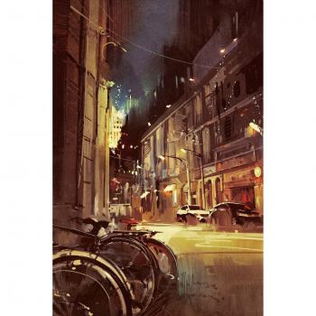 Stadt‑Fahrrad-Canvas von QUEENCE