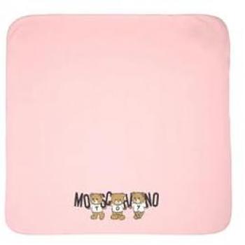 Coperta rosa logo teddy toy neonata