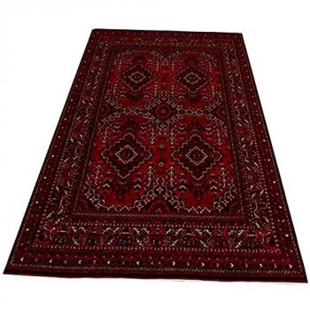 Wellhome Wohnzimmerteppich Rot Design