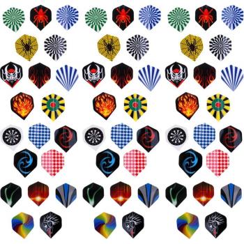 60Pcs 3 Sets Durable PET Dart Flight Accessories
