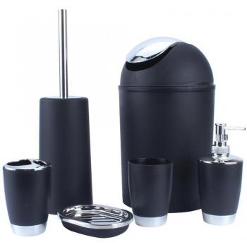 6-Piece Bathroom Set with Toothbrush Holder and Soap Dispenser
