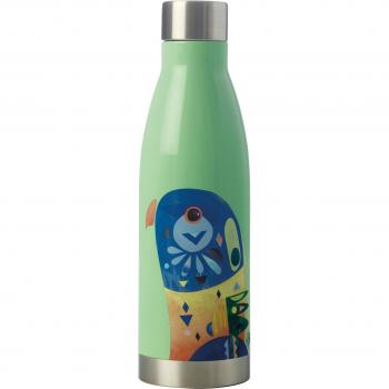 Pete Cromer 500 ml Green Lorikeet Insulated Stainless Steel Bottle