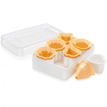 Tescoma Delicia Ausstechformen für Plätzchen 6 Stück, gelb/weiß