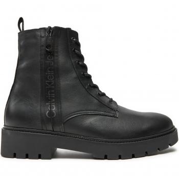 Calvin Klein Jeans Stivali Laceup Combat Nero