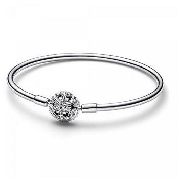 Brazalete Pandora Moments con Cierre Copo de Nieve en Plata de Ley