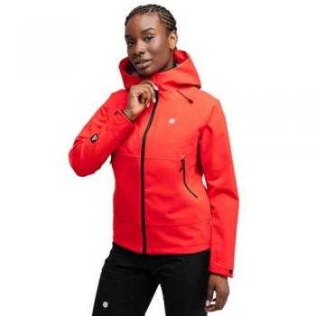 Chaqueta de Senderismo Hardshell Inca Rojo para Mujer