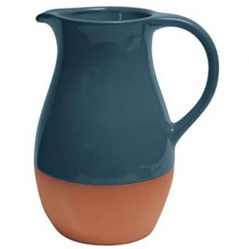 Dexam Sintra Glazed Terracotta Jug Ink Blue