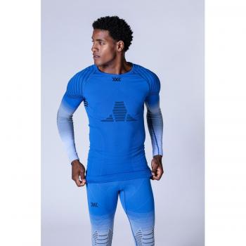 Maglia X-Bionic Invent FX manica lunga blu elettrico - XXL