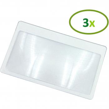 Thorani Credit Card Pocket Magnifier - 3X Zoom, Ultra Thin, Flexible, Shatterproof (3 Pack)