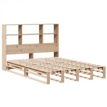 Letto Libreria senza Materasso 150x200 cm in Legno Massello Vidaxl 112821