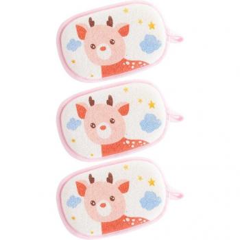 Baby Bath Cotton Sponge Set