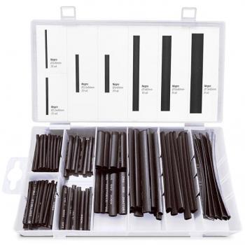 SET 127 FUNDAS TERMORETRACTILES NEGRAS
