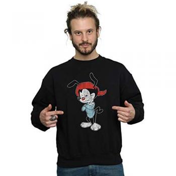 Pull-over Wakko Animaniacs - Modèle classique pour homme - Taille L Noir