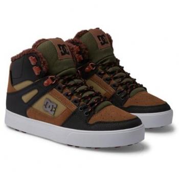 DC Pure High-Top WC Wnt Invernali Scarpe Marrone