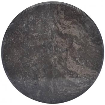 VidaXL Ø50 cm Black Marble Table Top