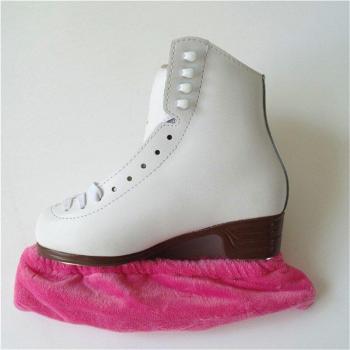 Fleece Ice Skating Blade Cover - Thicken Elastic Protector (1 Pair, One Size)