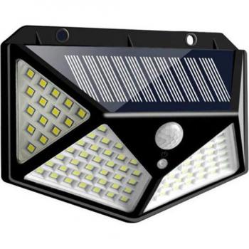 4-Pack Waterproof 4-Sided LED Solar Motion Sensor Wall Light with 270-Degree Detection for Outdoor Garden Use