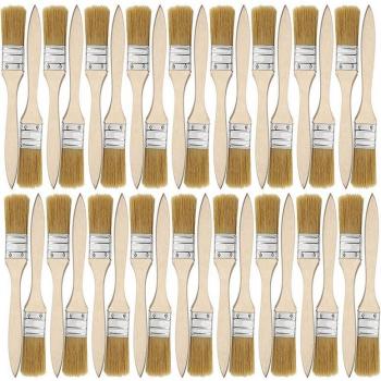 36 Stück 1 Zoll (24mm) Pinsel und Chip-Pinsel für Farbe, Lacke, Kleber und Gesso