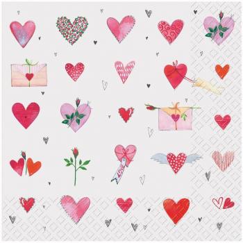 STEWO Serviettes 25x25cm 2573648865 Dahoma FSC gris 20 pcs