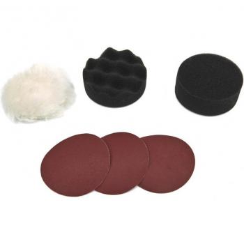 HBM 75 mm. Kit de polissage et ponçage de 6 pièces