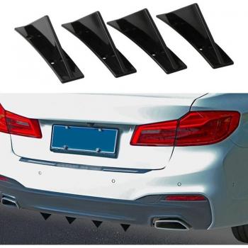 Universal Rear Bumper Lip Diffuser Shark Fin Spoiler