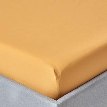 Mustard Yellow Egyptian Cotton Fitted Sheet 200 Thread Count - Double