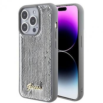 Cover Smartphone Guess Argento per iPhone 15 Pro