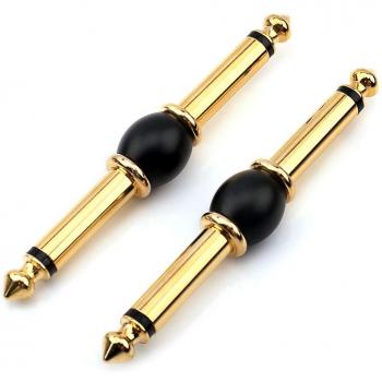 Adaptateur de Prise 6,35mm Mâle TS à 6,35mm Mâle TS - Lot de 2
