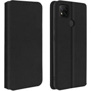 Billetera con soporte compacto para Xiaomi Redmi 9c, color negro