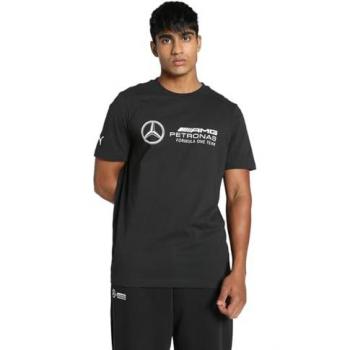 T-shirt Puma MAPF1 Essential Logo Homme Noir Taille L - Coton Bio Durable