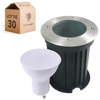 Faretto da Incasso Esterno 30 Pezzi GU10 5W Luce Fredda