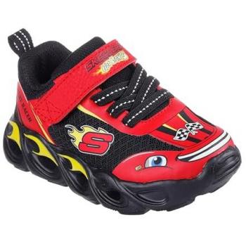 Skechers Scarpe Senza Lacci Thermo Flash Wheel Buddies Red Synthetic/Black Textile Black Trim EU24