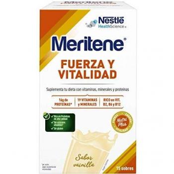 Meritene força e vitalidade Shake de baunilha 15 saquetas de 30g