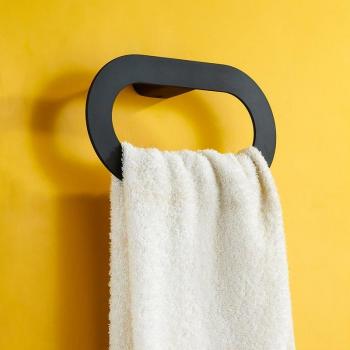 Vidric Black Towel Rack