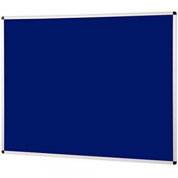 Aluminium Framed Felt Noticeboard | Blue Felt | 900 x 1200 mm Included